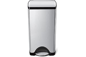 simplehuman 30 Liter / 7.9 Gallon Rectangular Step Trash Can