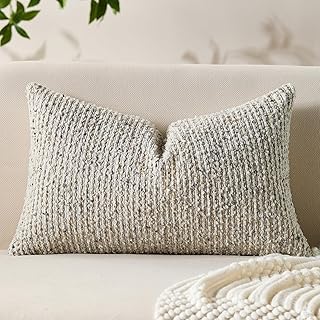 29 Grey Bedding Decor Ideas For Modern Bedrooms 48 Decorative Lumbar Pillow Cover 12x20 Cream White Striped Soft Wool Lumba...