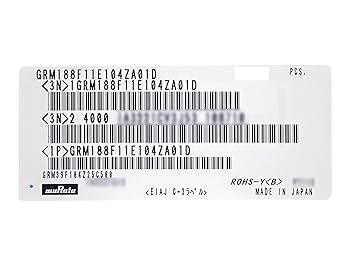 1μF 16V GRM188F11C105ZA01D ムラタ 4000個 1μF 16V GRM188F11C105ZA01D ムラタ 4000個 GRM188F11C105ZA01D