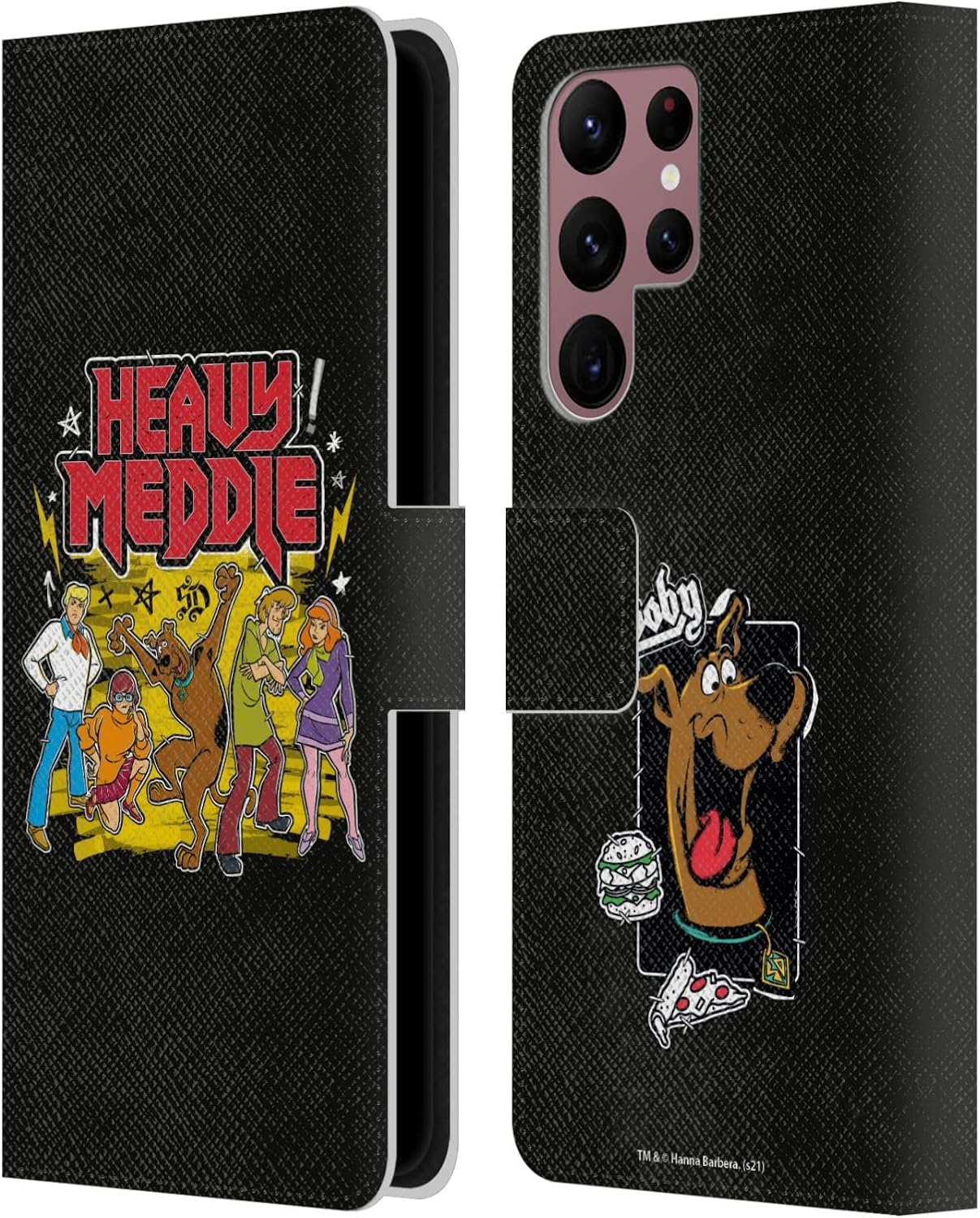 Head Case Designs Officially Licensed Scooby-Doo Scooby-Doo and Co. Mystery Inc. Leather Book Wallet Case Cover Compatible with Samsung Galaxy S22 Ultra 5G