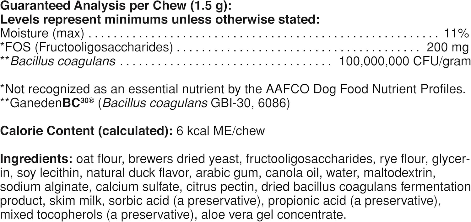 Pet Naturals Daily Probiotic for Dogs, Duck Flavor, 160 Bite Sized Chews - Vet Recommended Digestive and Immune Support Supplement : Everything Else