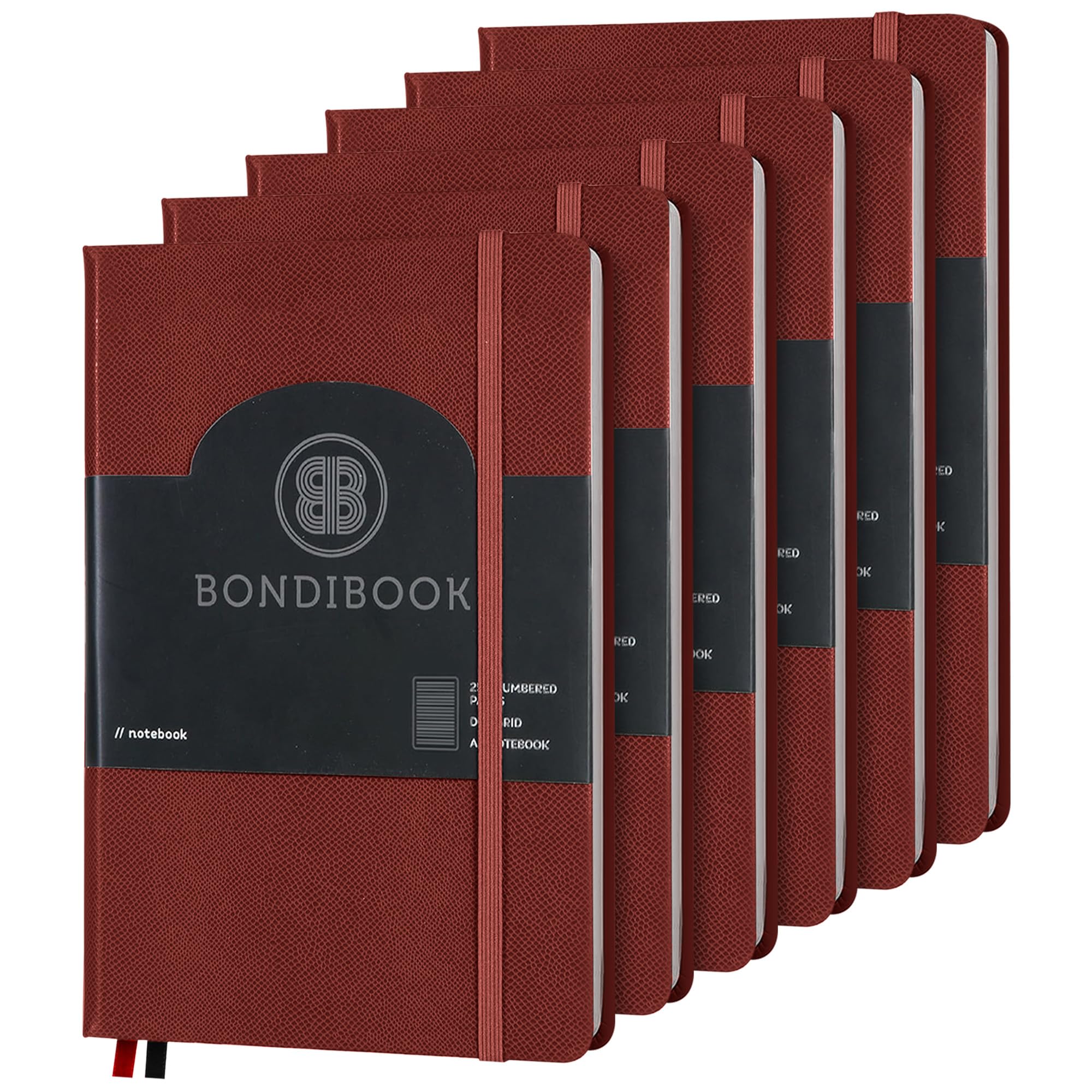 Carnet A5 à spirale rigide café Ox Plastics cahier de notes premium 120 pages pour bureau