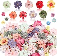 FOIMAS 150pcs Mini Faux Daisy Peony Flowers for Crafts - Artificial Flower Heads for Garland, Wedding, Home Decor