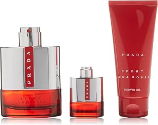 Prada Luna Rossa Sport - Set 100ml Eau de Toilette + 100ml Gel de Ducha + 9 ml EDT Vaporizador Miniatur