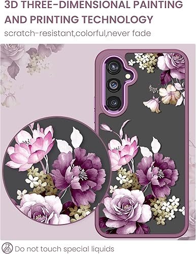 Miniatura 5 de Funda para Samsung Galaxy A54 5G con protector de pantalla de vidrio templado 2 unidades, protección de grado militar TPU delgado y suave