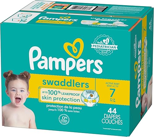 Miniatura 171 de Pañales Pampers Swaddlers, Talla 7 (11.8-22.7 kg), 70 unidades, absorbentes, mantiene al bebé seco y cómodo, pañal desechable seguro para la piel