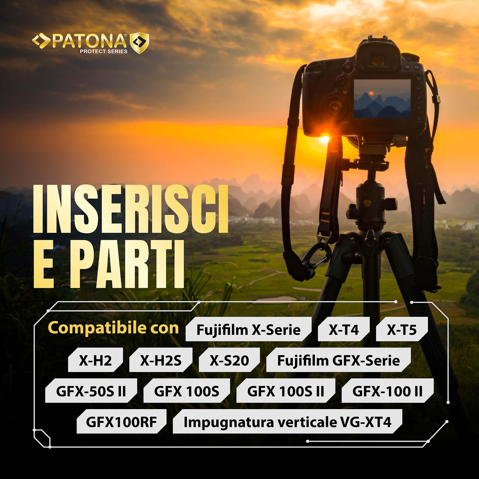 PATONA Protect NP-W235 Batteria 2600mAh (guscio V1, sensore NTC) – sostituisce Fujifilm NP-W235 – per X-T4 X-T5 X-H2 X-H2S X-S20, GFX 50S II, GFX 100S, GFX 100 II, GFX100RF – riserva sicura per il 4K