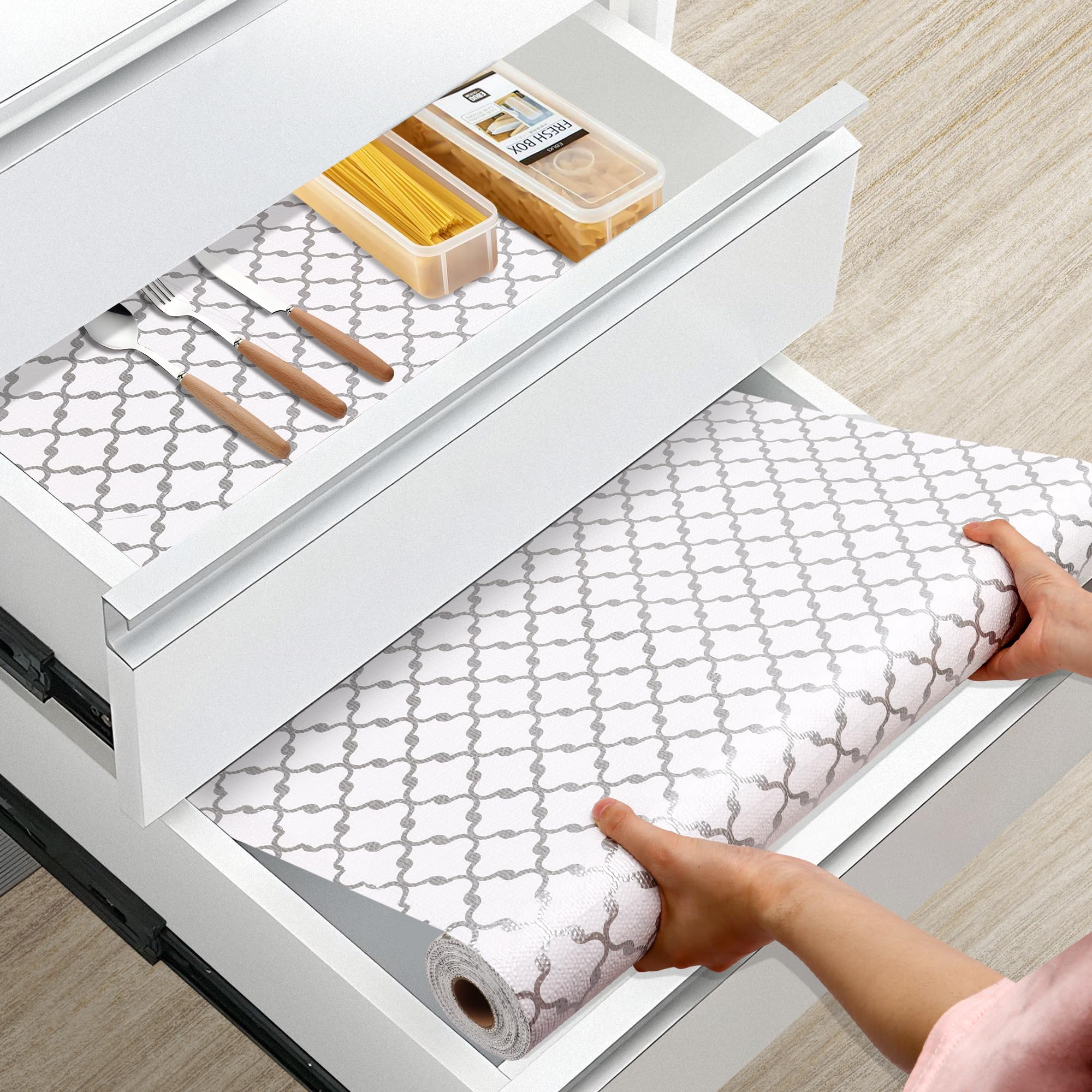 Ikea Cabinet Liner Drawer And Shelf Liner, Non Adhesive Roll, 20 Inch