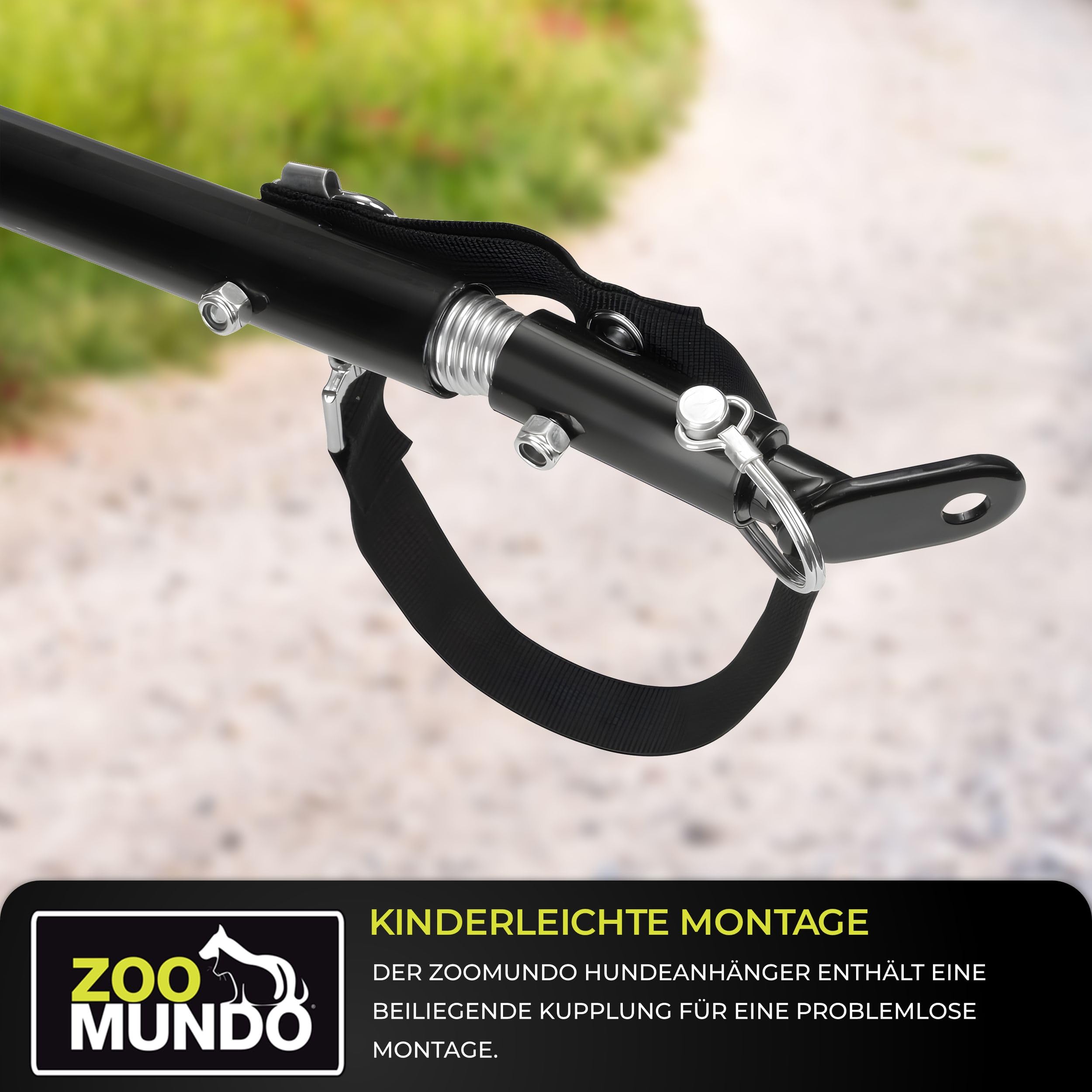 zoomundo Fahrradanhänger Hundeanhänger für Hunde-Transport Buddy