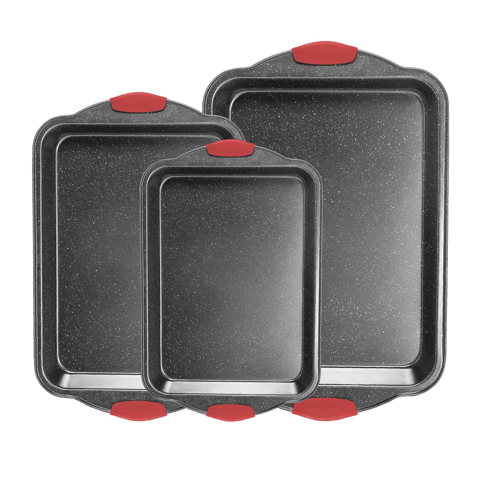 Photo 1 of Anveena 3-Piece Non-Stick Baking Sheet Set