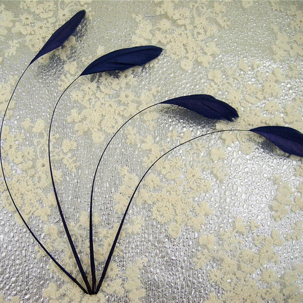 69 Colours Choices 5/7" Loose Stripped Coque Feathers for Millinery Hats Trimming Fascinators Craft Decorating Dancing Costume Making (Dramatic #47, 10pcs)