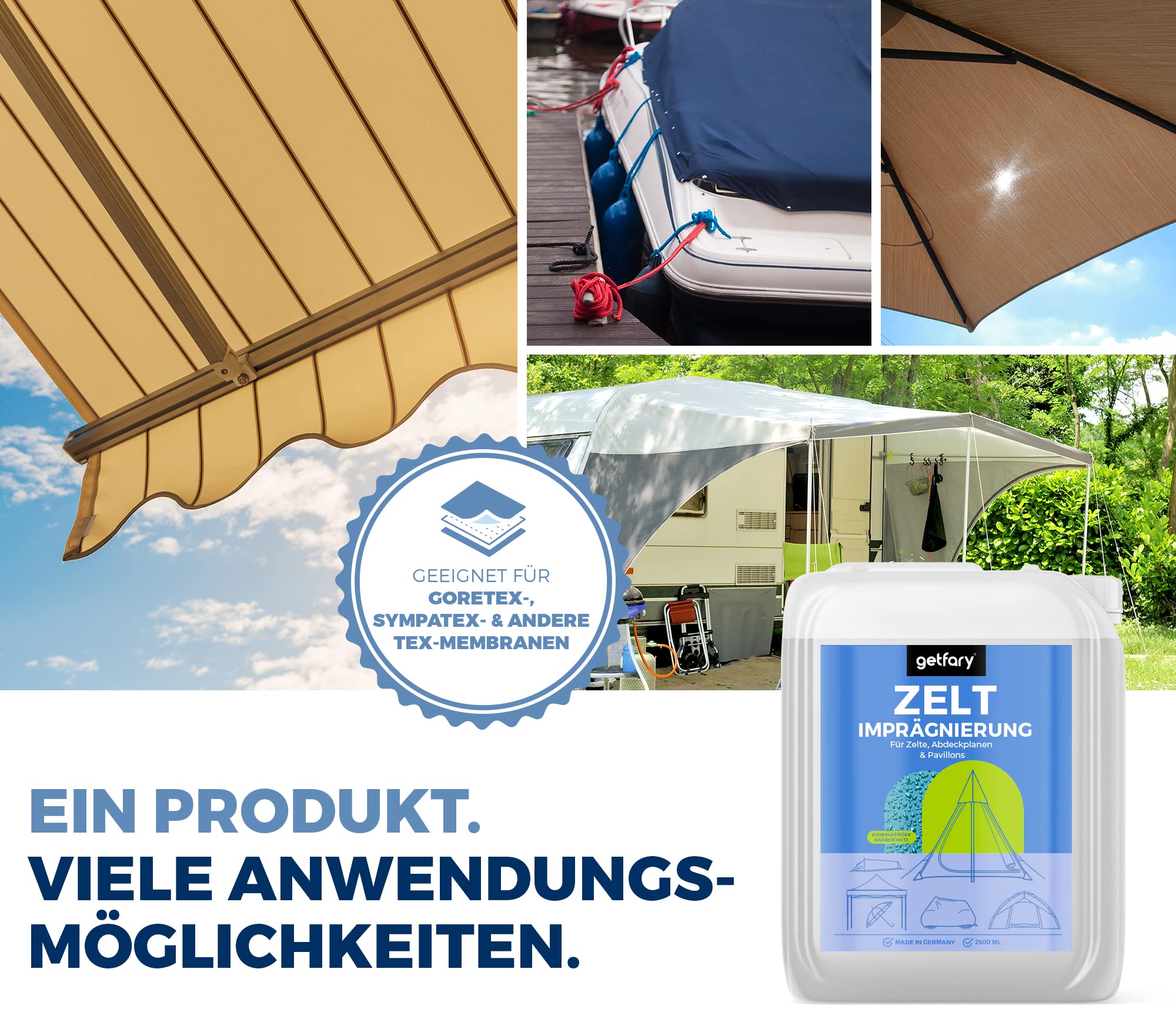 Imprägnierspray für Zelte & Pavillons 3L - Premium Spray-On Imprägnierung für Outdoor