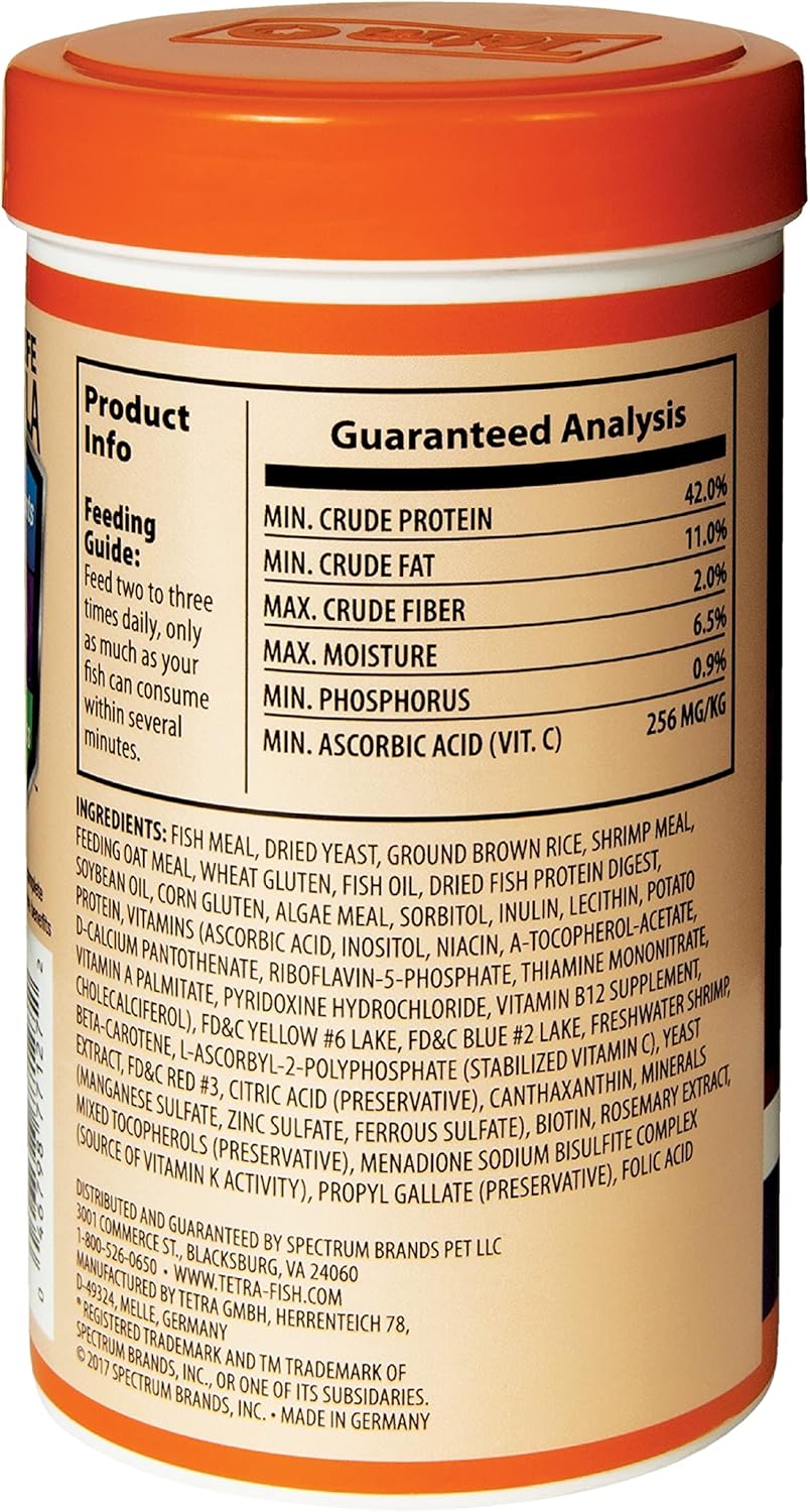 Tetra Goldfish Flakes 2.2 Ounces, Balanced Diet, Clear Water Formula : Pet Food : Pet Supplies