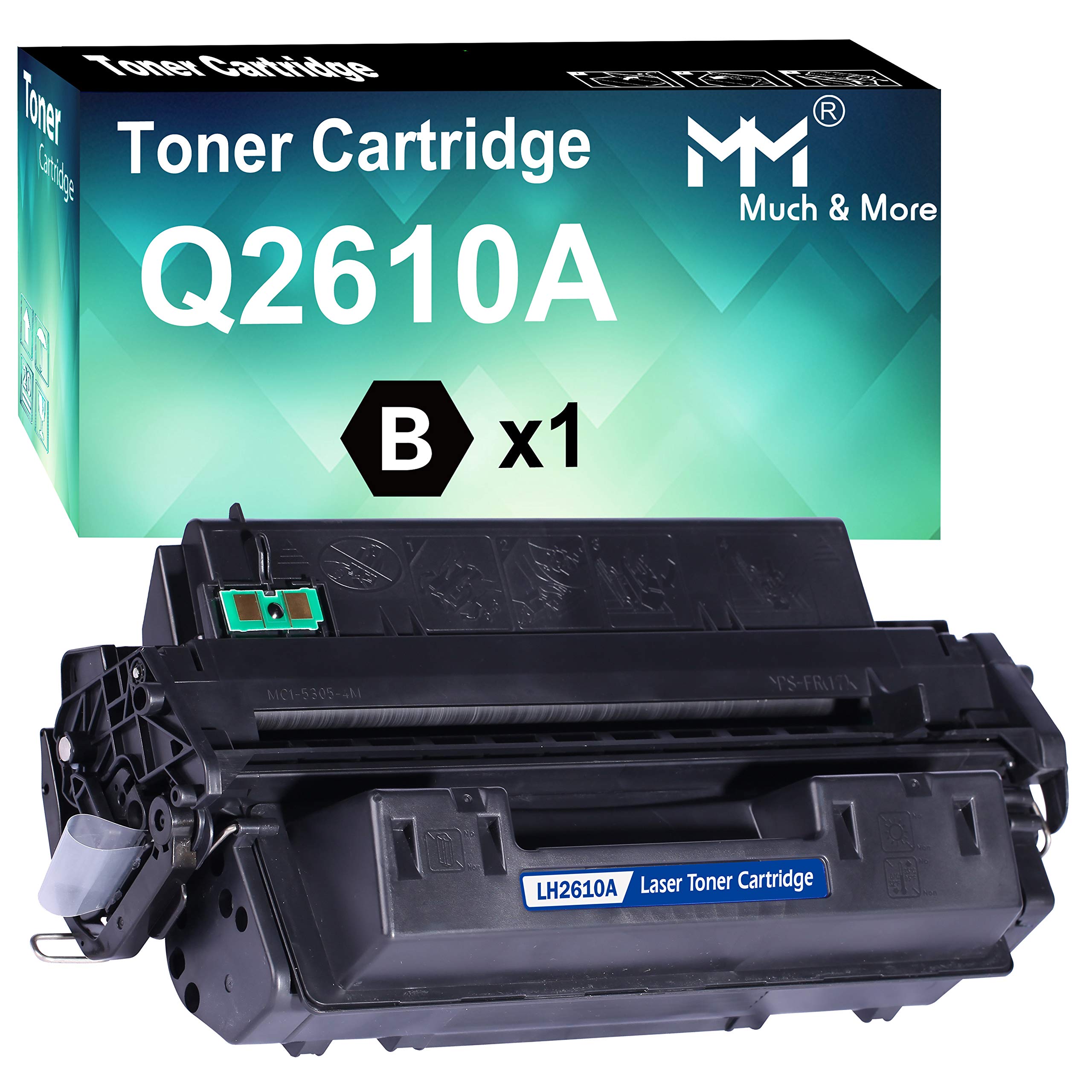MM MUCH & MORE Compatible 10A Toner Cartridge Replacement for HP Q2610A 2610A use for 2300L 2300N 2300D 2300 2300DN 2300DTN Printers (1-Pack, Black, 6,000 Pages)