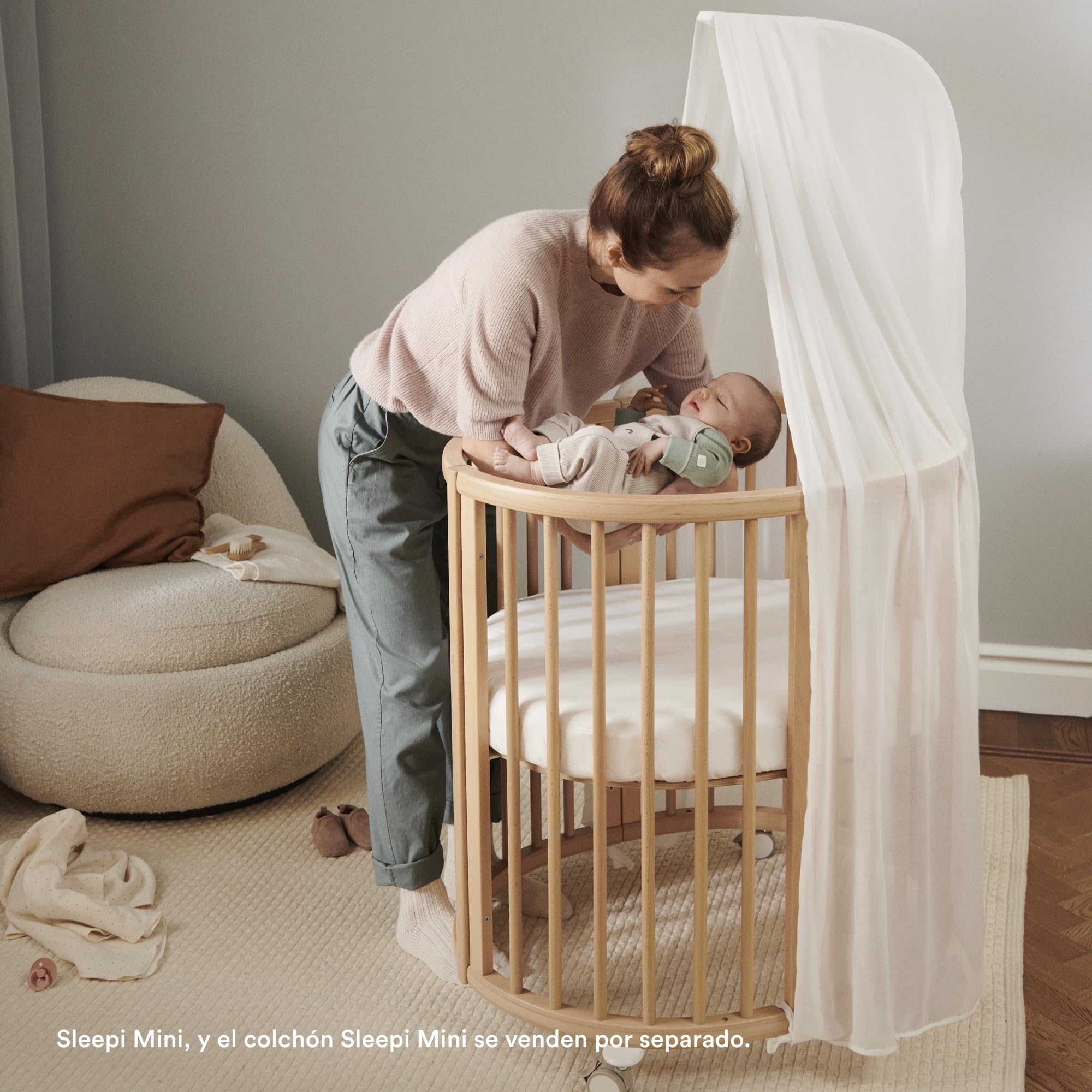 Stokke Dosel Sleepi V3, Blanco - CREA un Ambiente Acogedor y Tranquilo para el bebé - Fácil de Montar - Tela Ligera - Compatible con la Sleepi Mini y la Cama Sleepi