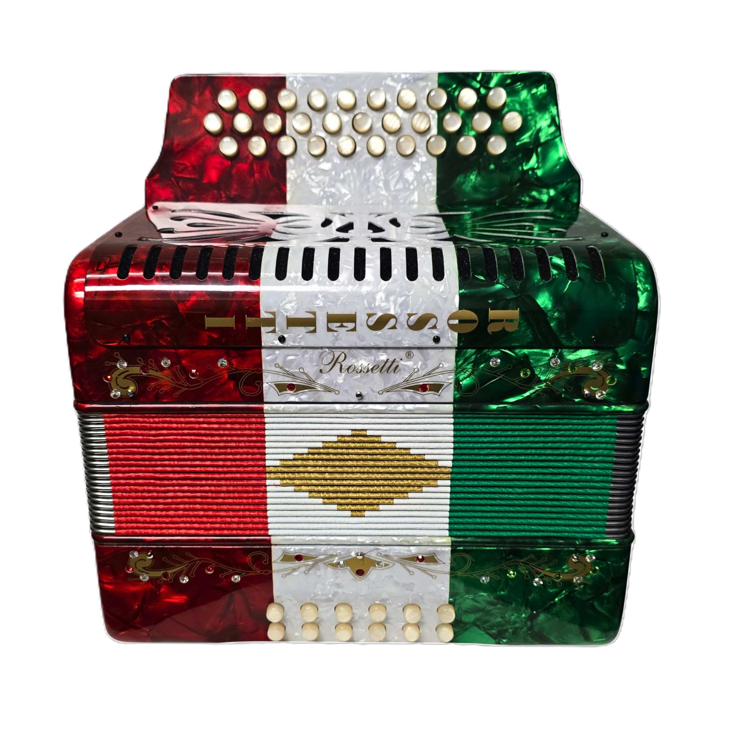 Amazon.com: Rossetti 3112 FBbEb FA 31 Treble 12 Bass Button