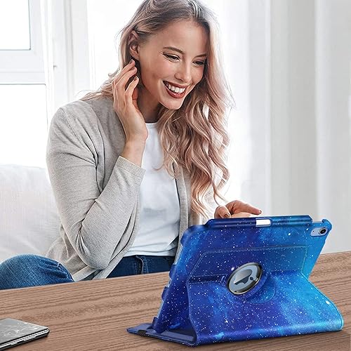 Miniatura 7 de Fintie Funda giratoria para iPad (A16) de 11 generación de 11 pulgadas (2025), iPad de 10.9 pulgadas (2022)  Soporte para lápiz integrado Funda