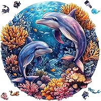Vista 17 de Qiuenisray Rompecabezas de 500 piezas para adultos, rompecabezas de pulpo de madera, rompecabezas geniales certificados FSC, pieza de rompecabezas