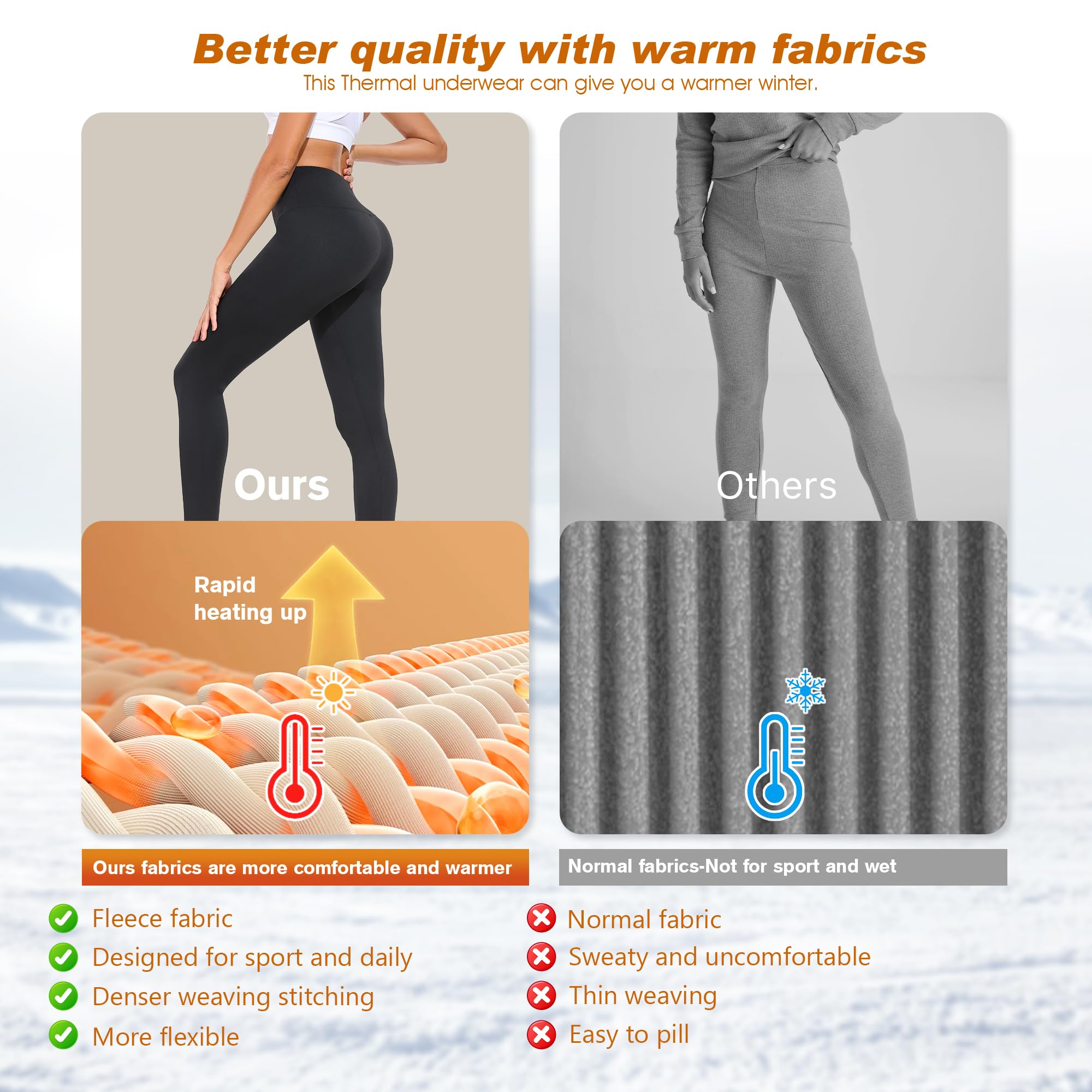 BENNIES Leggings Termici Donna Palestra Pantaloni Sportivi Pantacollant Inverno Leggins Contenitivi Modellanti Push up Abbigliamento Yoga Running Nero