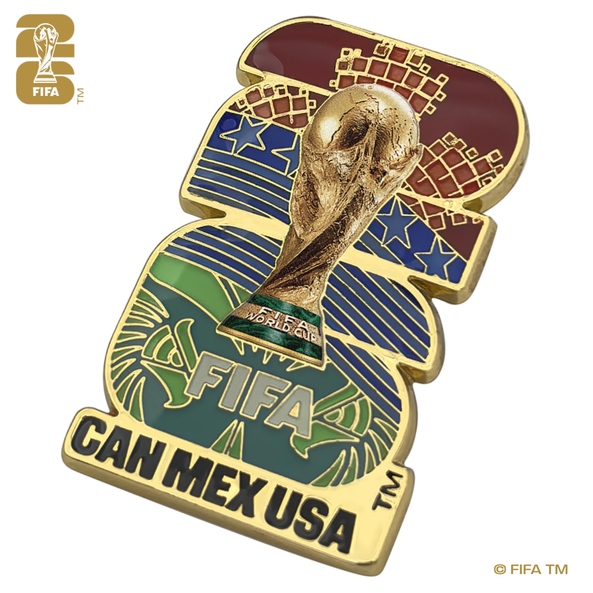 Official FIFA World Cup 2026 Edition Specialty Pins - Historical - Timeless Collectors Item - Premium Weighted Zinc Alloy - 3