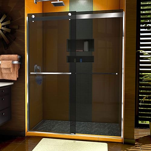 DreamLine Sapphire 56-60 in. W x 76 in. H Semi-Frameless
