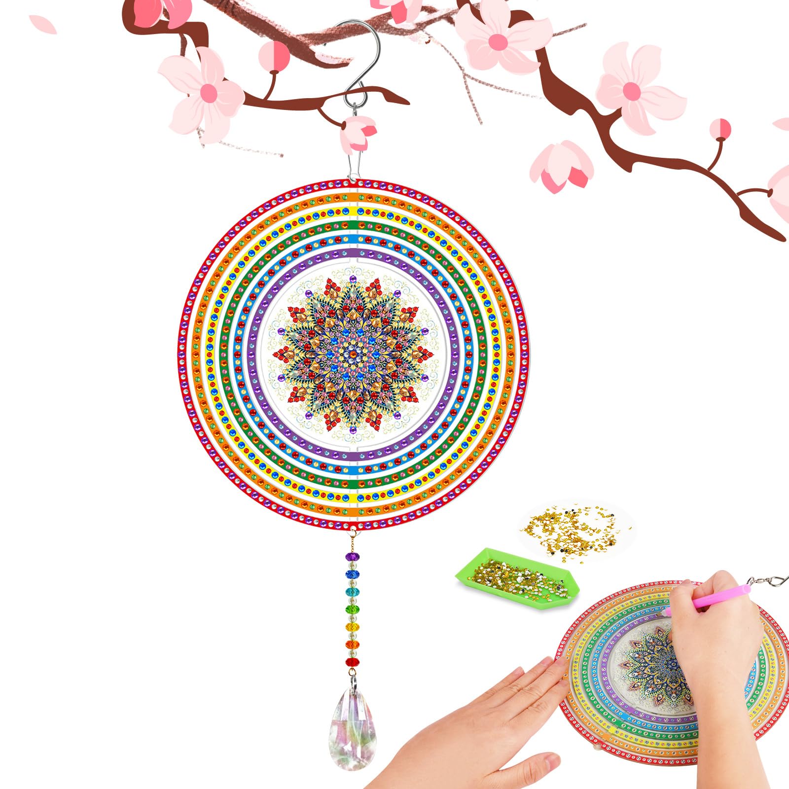 Lot De 2 Kits Carillon Éolien DIY Pour Enfants – Bricolage Musical Peinture Pots En Terre Cuite 5-9 Ans