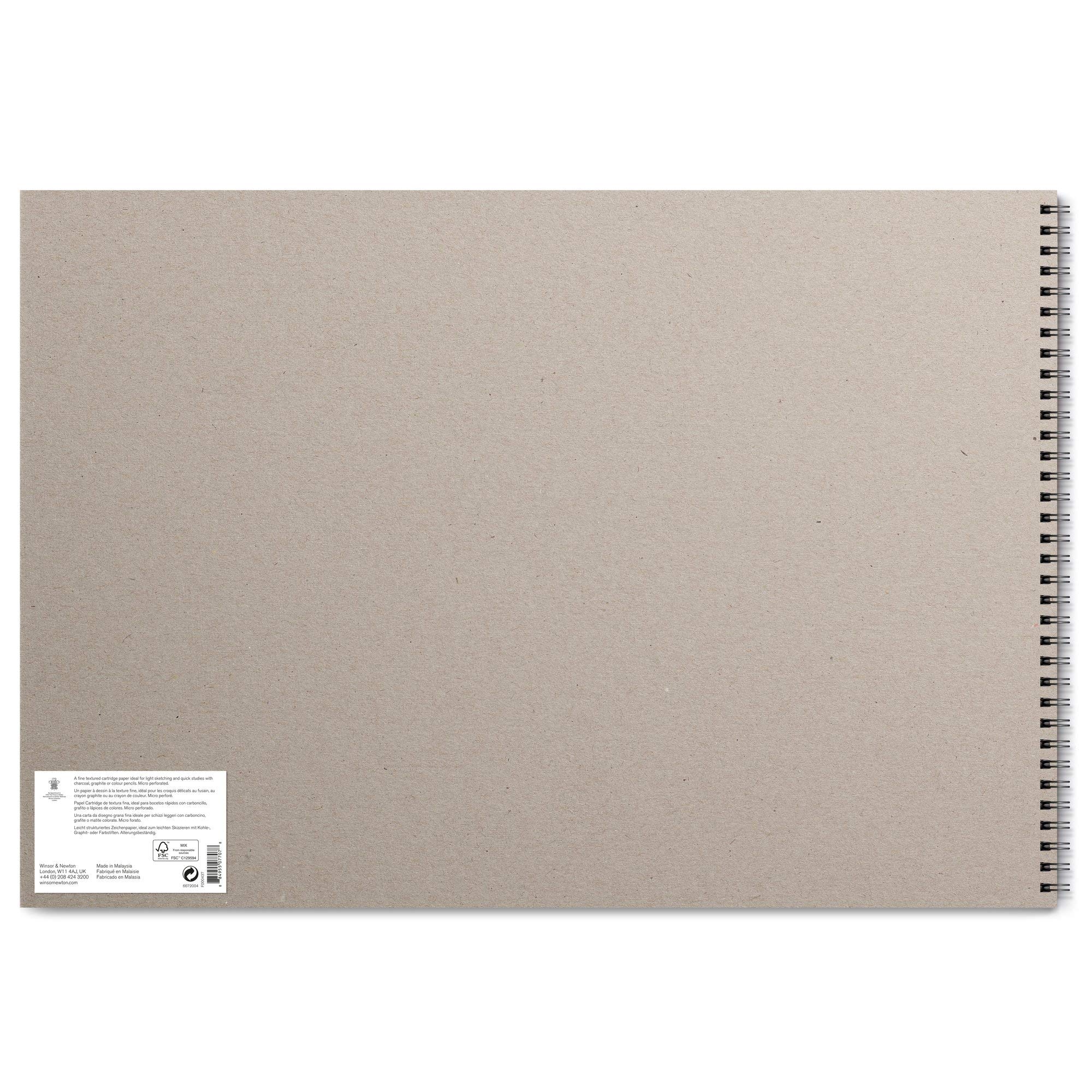Winsor & Newton Carta Schizzo - Blocco Spirale White 110 G - A2-50 Fogli