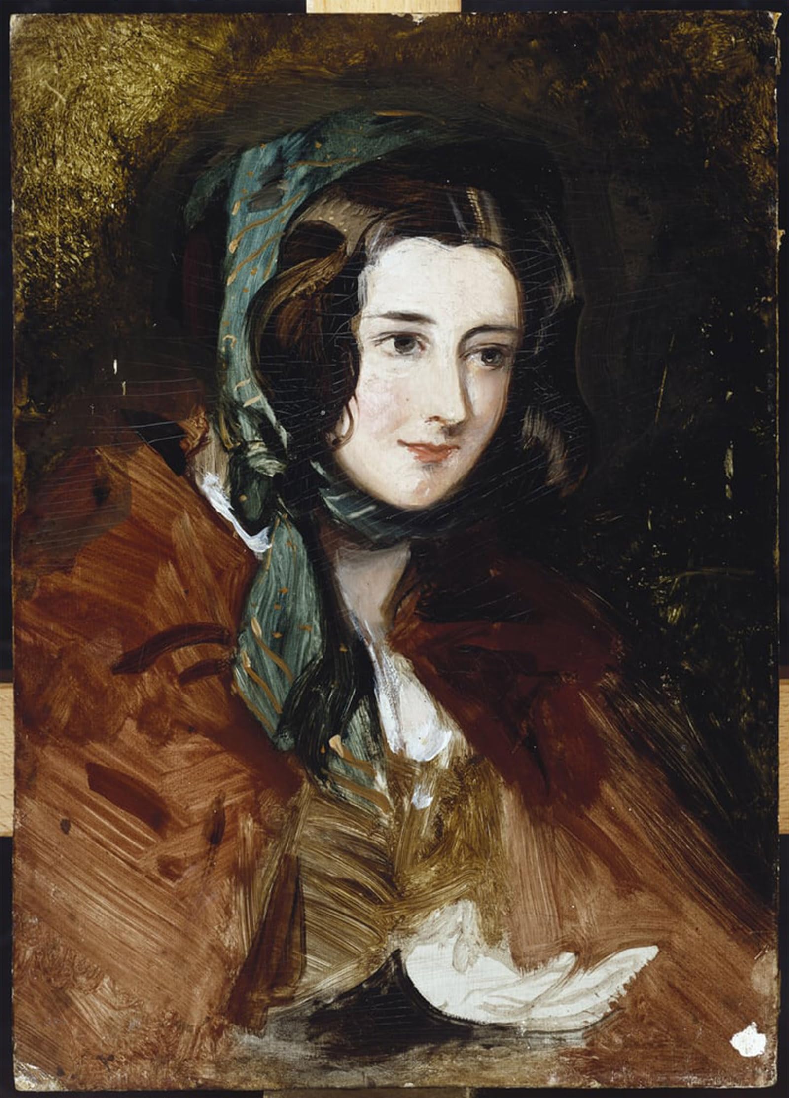 RZHRHJES Vintage Wall Art Picture on Canvas Wall Art Poster a Portrait Study of Lady Harriet by Edwin Landseer Canvas Poster for Home Decor 60x90cm