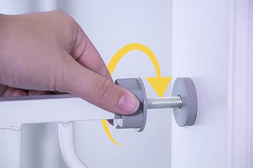 Miniatura 6 de Regalo Puerta de bebé de 37 pulgadas extra alta y 49 pulgadas de ancho incluye kit de extensión de 4 pulgadas y 12 pulgadas paquete de 4 kit de