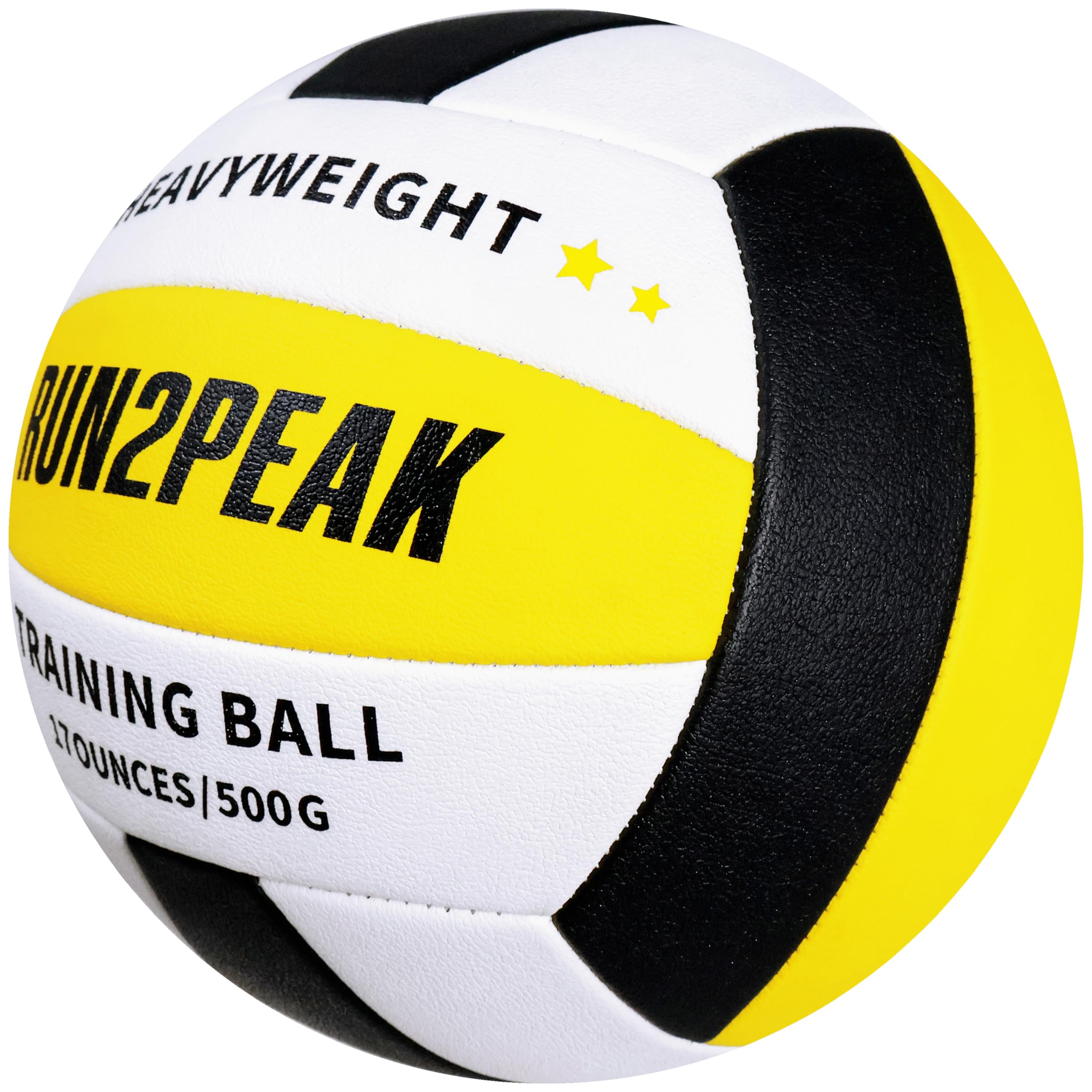 RUN2PEAK Pallavolo pesante misura ufficiale 5 PU Pratica Palloni da pallavolo per Indoor Rebounder Attrezzature Setter Pallavolo Formazione Setters Pesato Pallavolo Impostazione Trainer