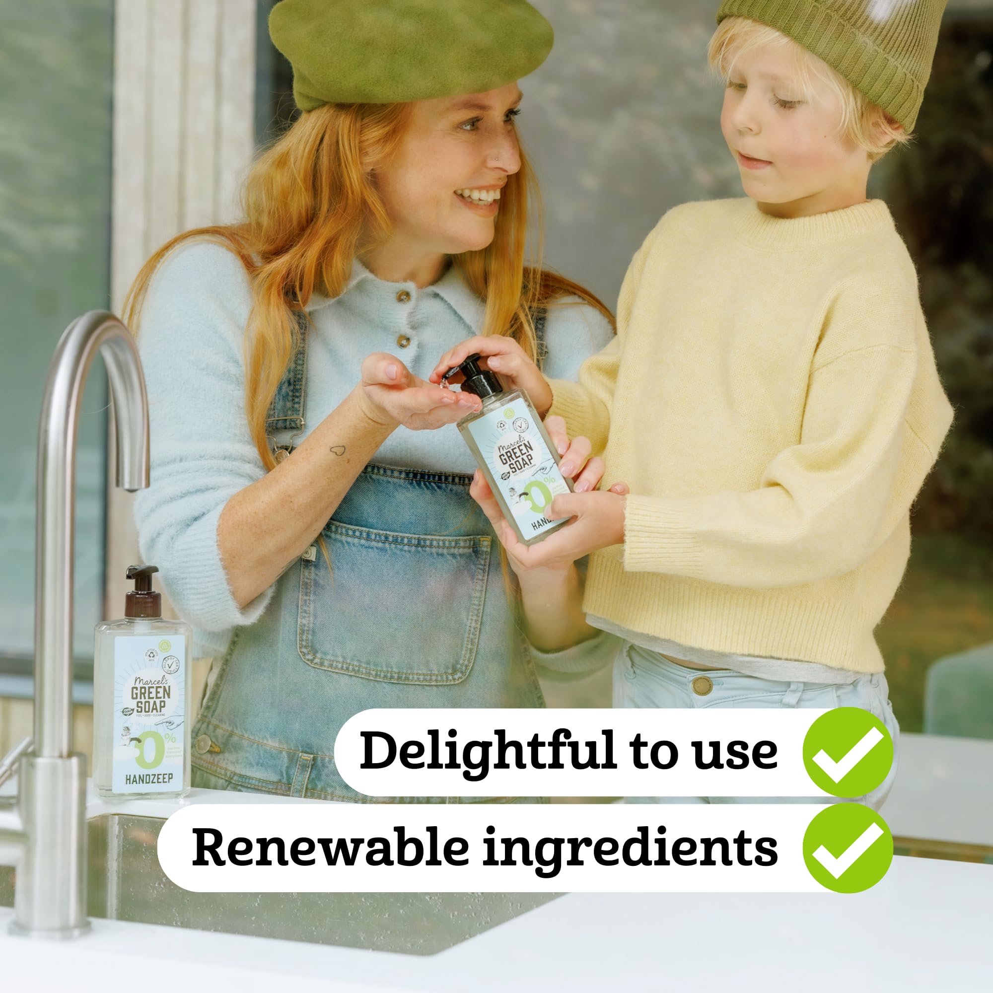 Marcel's Green Soap - Sapone per le mani 0% di ricarica - Ricarica per lavaggio a mano - Dispenser per lavaggio a mano - Vegano - 97% biodegradabile - 3000 ml, 500 ml (confezione da 6)