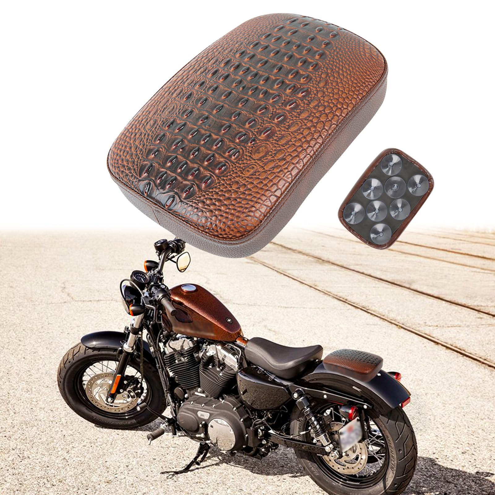 Amazon.com: DREAMIZER Motorcycle Rectangular Pillion Passenger Pad 
