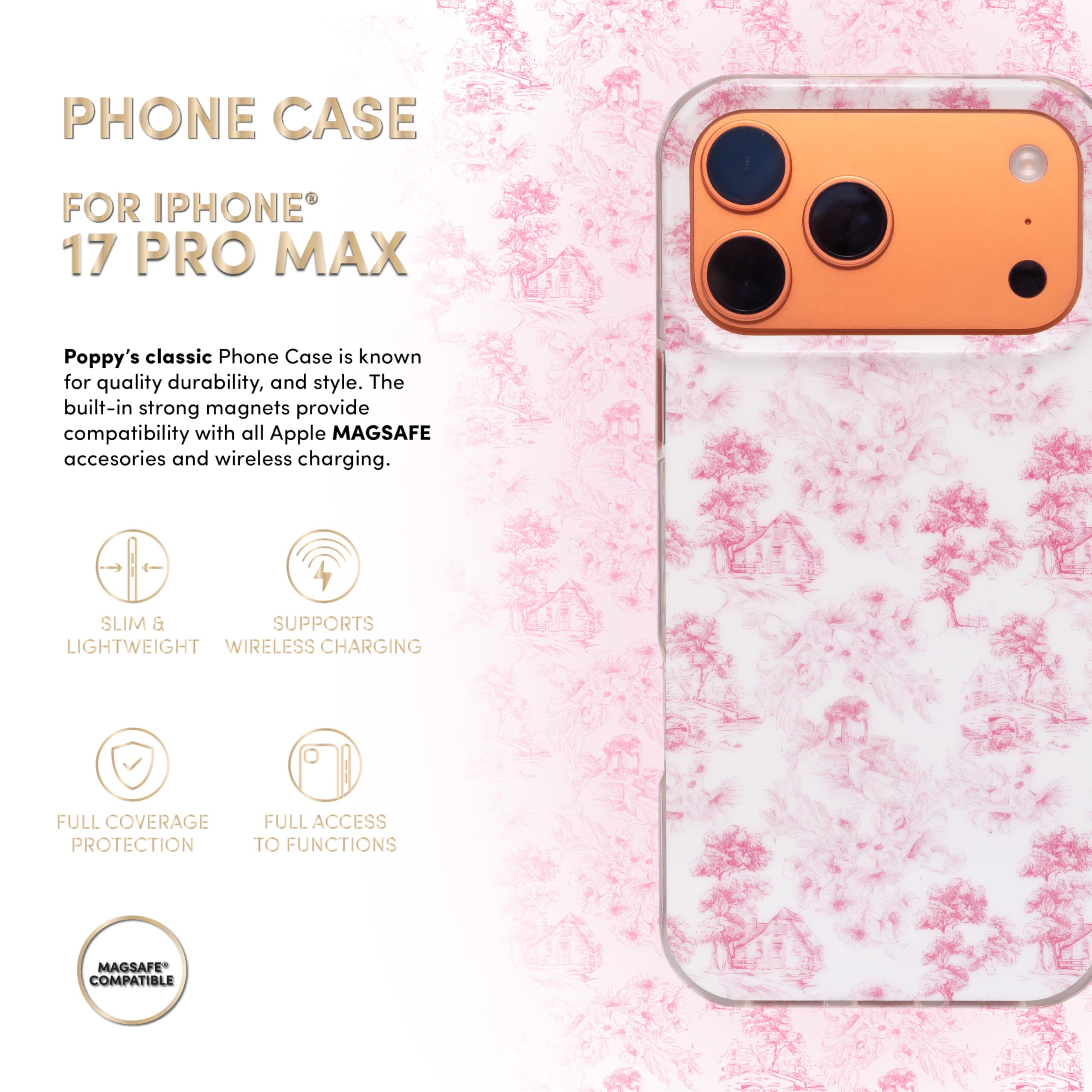 Amazon.com: XO Poppy iPhone 17 Pro Max Case with MagSafe, Vintage French Rose Floral Protective Cover, Slim Magnetic Phone Case with Wireless Charging Support, Rose | 6.9" : Arts, Crafts & Sewing Amazon.com: XO Poppy iPhone 17 Pro Max Case with MagSafe, Vintage French Rose Floral Protective Cover, Slim Magnetic Phone Case with Wireless Charging Support, Rose | 6.9" : Arts, Crafts & Sewing
