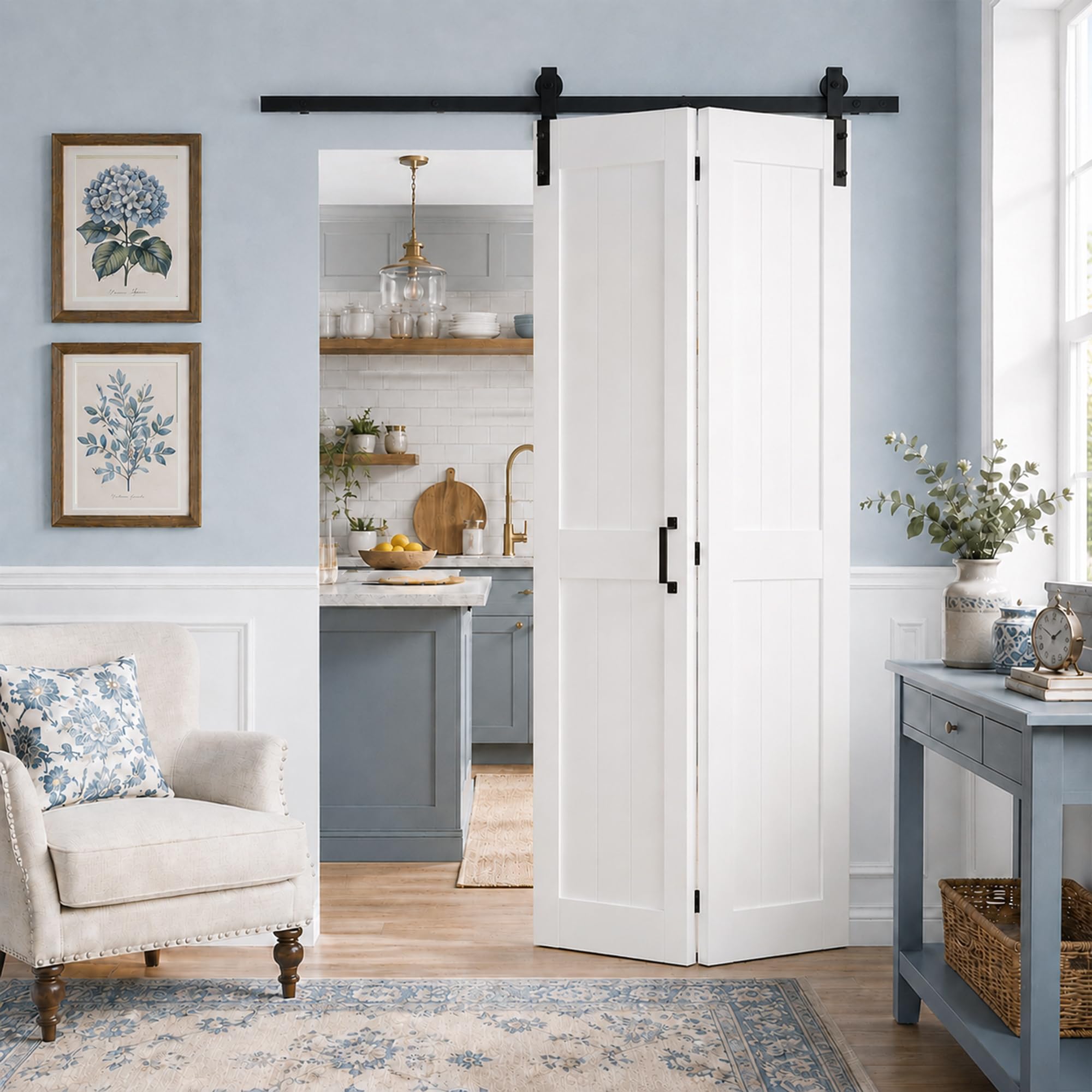 Photo 1 of SMARTSTANDARD Bifold Barn Door 36" x 84" White