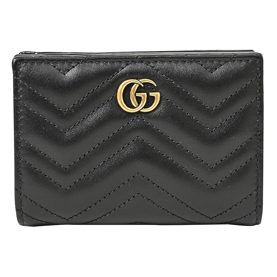 【✨極美品 付属品完備】グッチ 二つ折り財布 オフザグリッド ブラック 黒 GUCCI グッチ 財布 レディース 615525 二つ折り財布 Wホック GG