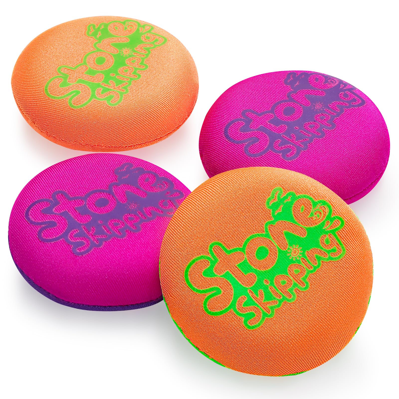 Photo 1 of LETREEN Water Stone Skipping Discs Set, 4 Pack