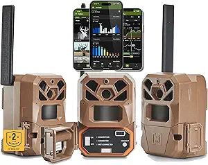 Moultrie Edge 2 Cellular Trail Camera - Auto Connect Nationwide 4G LTE - On Demand 36MP Photo - 1080P Video with HD Audio - 100 Ft Detection Range - Low Glow Flash asin的图片
