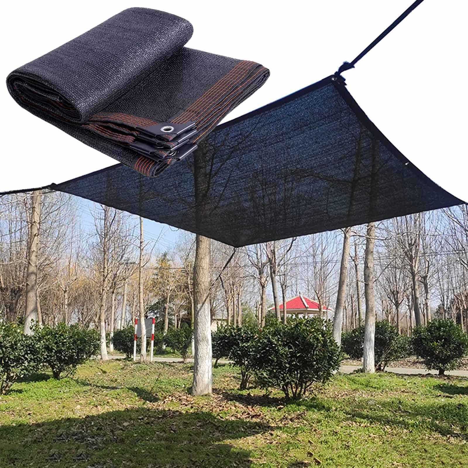 Pxzybd Black Outdoor Shade Netting,Shade Cloth Cover,Sunblock Shade Net 2×3M 3×3M 3×4M 3×5M 3×6M 4×4M 4×5M 4×6M Shade Sail,85% Uv Resistant/Breathable,Shade Mesh Tarp For Garden,-4X7m(13.1*23Ft)