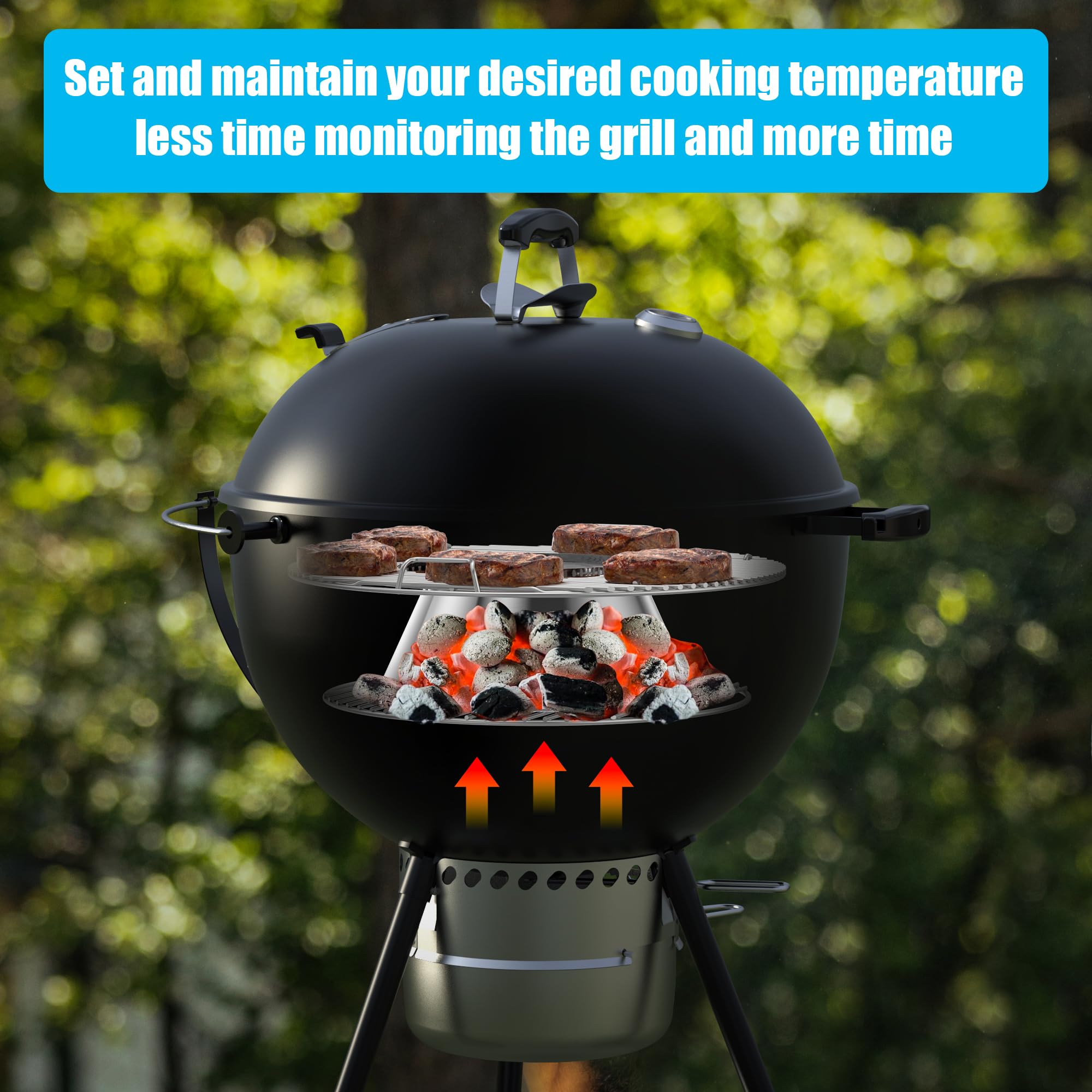 Amazon.co.jp: チャコールヒートコントローラー ウェーバー用 22インチ