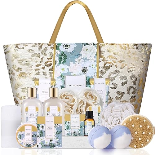 Canastas de regalo de spa regalos de spa Luxetique para mujer juego de regalo de spa de 15 piezas que incluye bombas de baño aceite esencial crema
