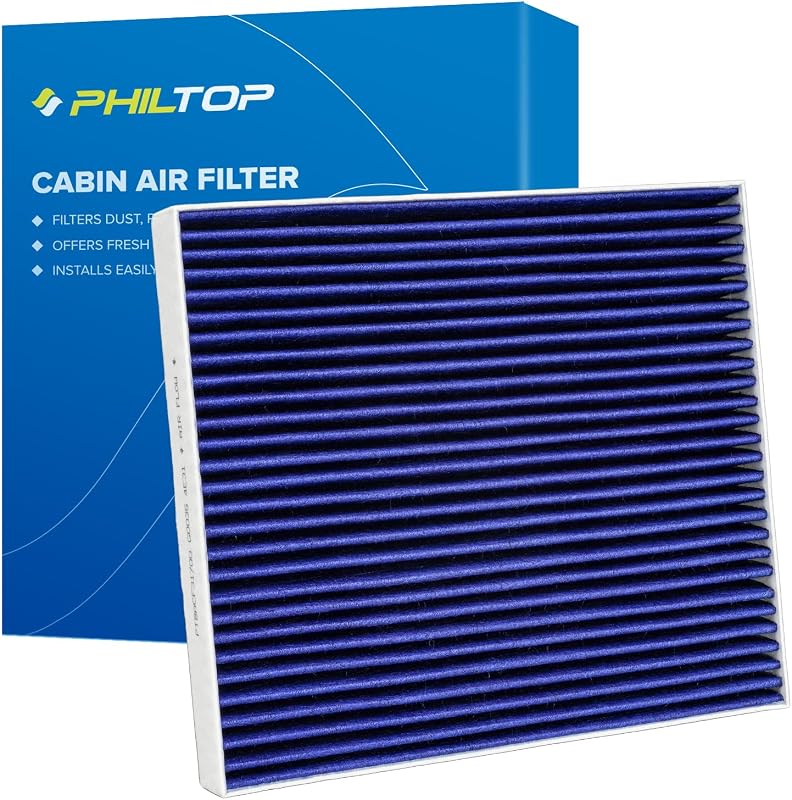 Filtro de ar-condicionado de cabine HEPA PHILTOP CF10381 com carvão ativado para Hyundai e Kia – 1 unidade