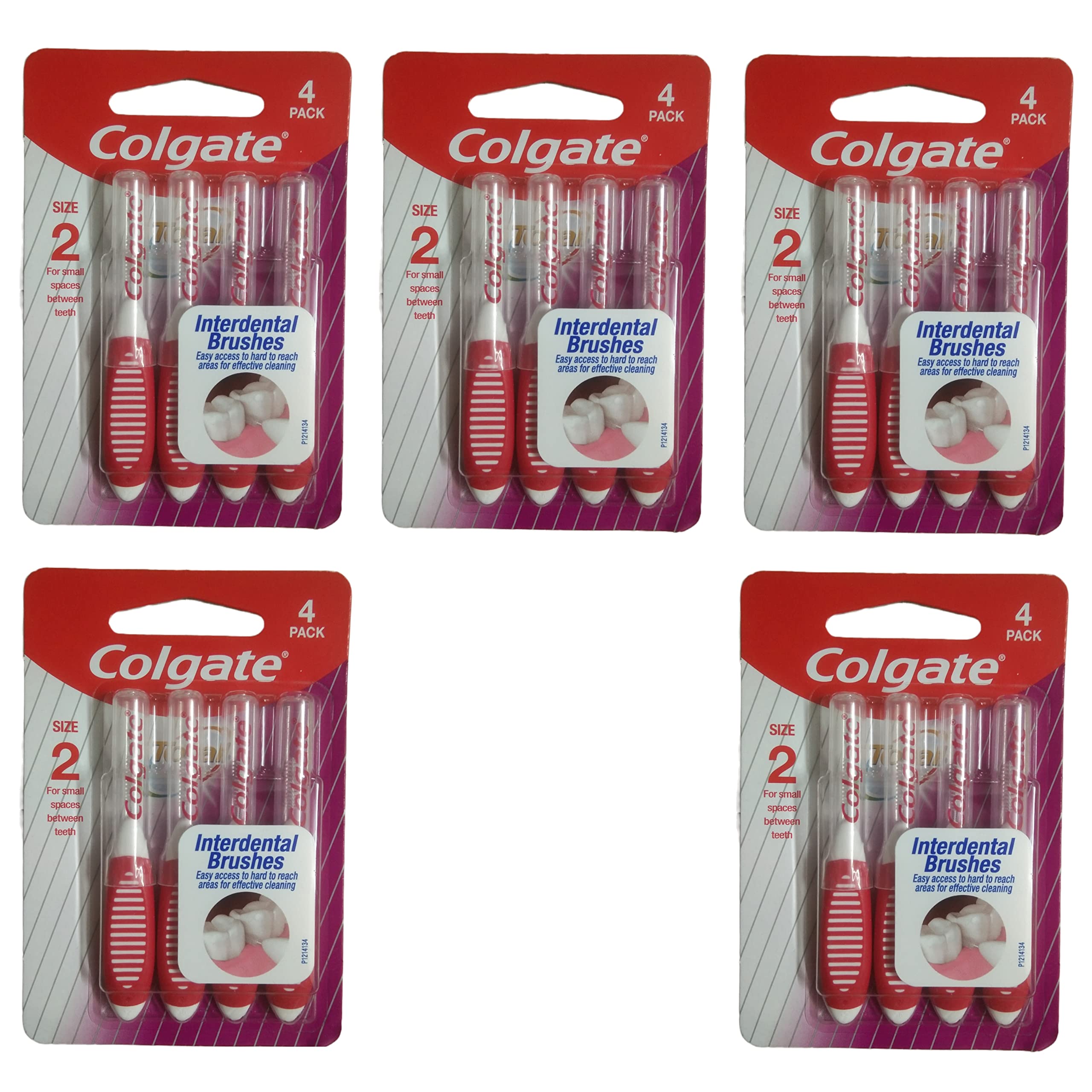 Colgate Total Interdental Brush For Improved Mouth Health (Size - 2mm For Small Spaces Between Teeth, Pack of 20)-image-31