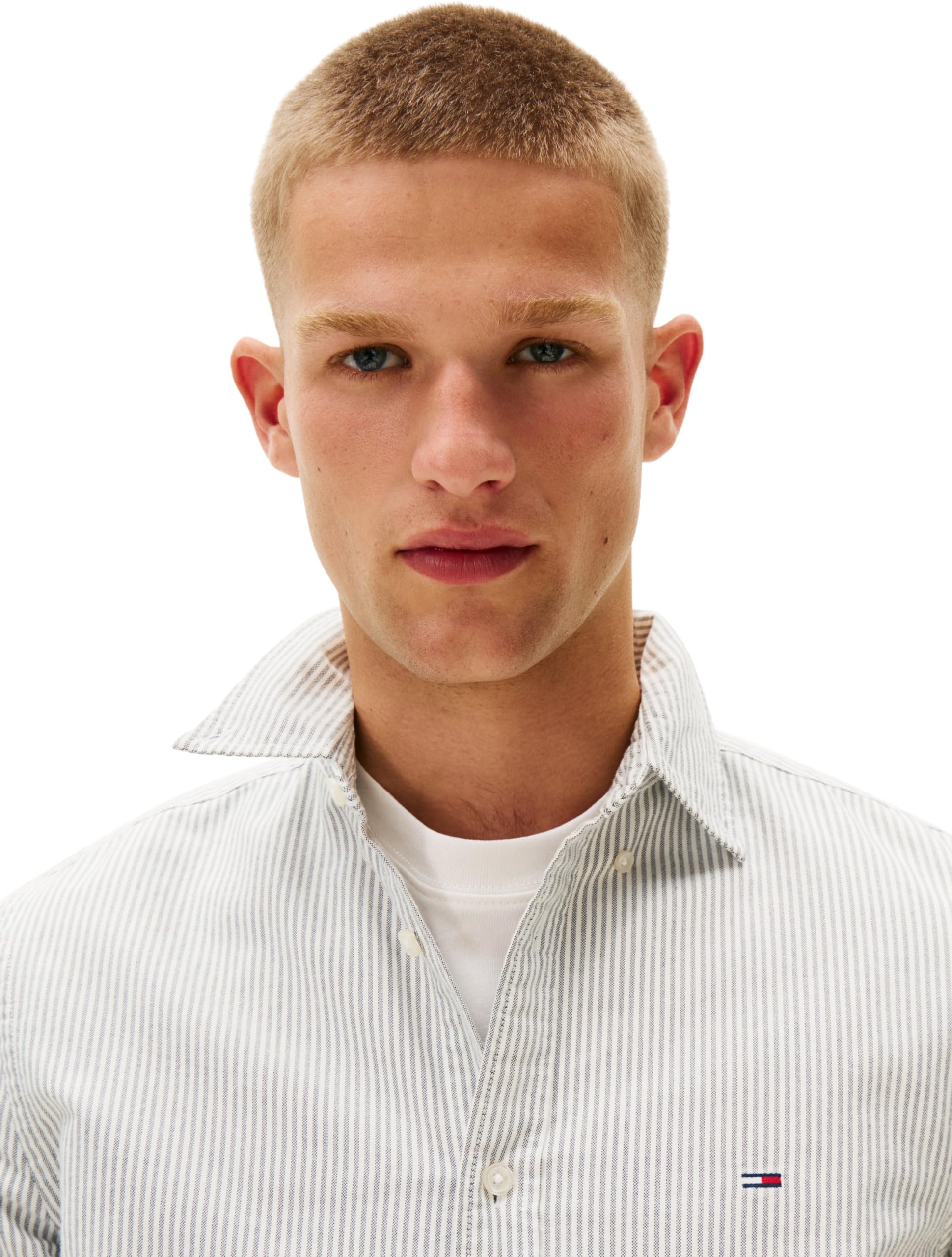 Tommy Jeans Men’s Slim Fit Stripe Oxford Shirt