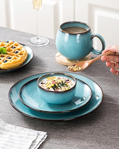 Miniatura 6 de HENXFEN LEAD Cuencos de cerámica para postre de 10 onzas, cuencos pequeños de cerámica para servir, helado, aperitivos, arroz, guarnición, aptos