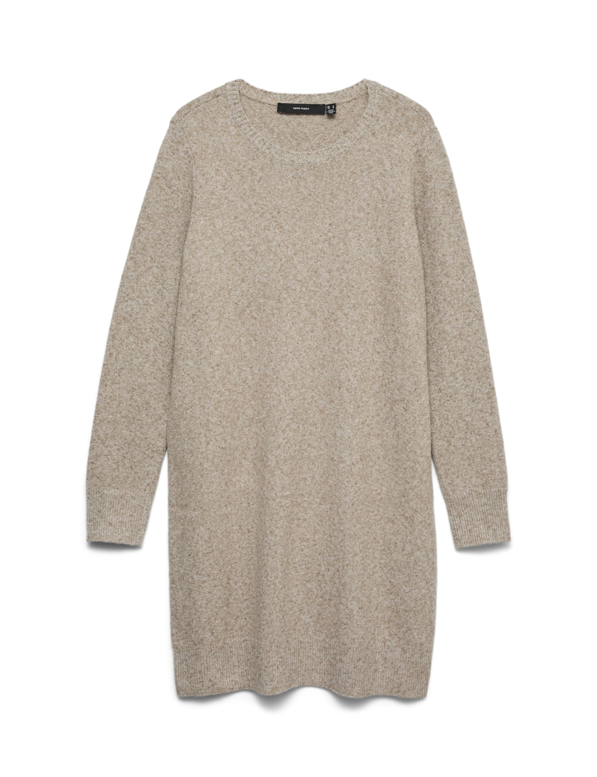 Vero Moda Women's Vmdoffy Ls O-Neck Dress Ga Noos, Sepia Tint/Detail:melange, XS