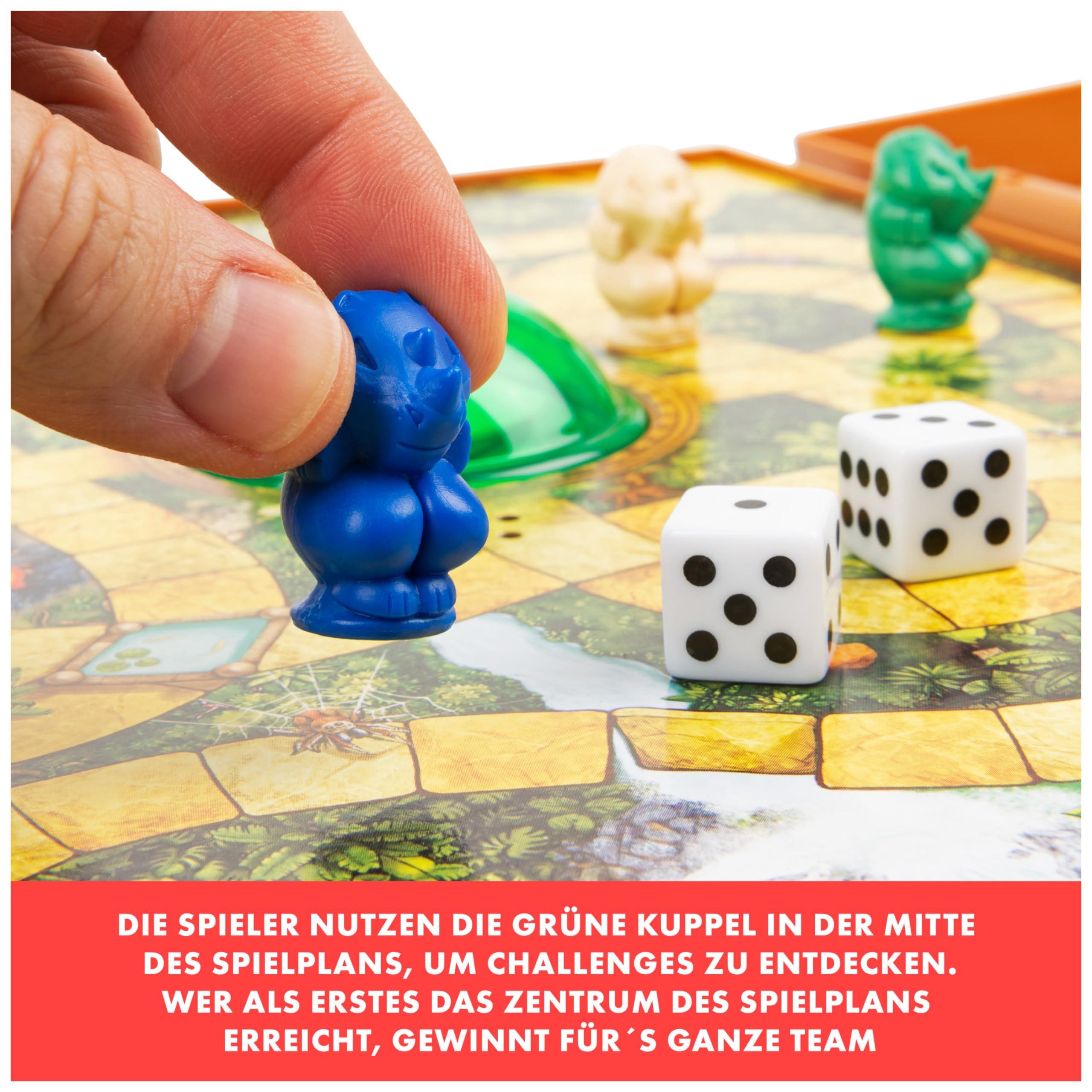 Spin Master Games - Jumanji - das actiongeladene Familienspiel, Deluxe-Version mit Spielcomputer inkl. Licht- und Soundeffekten; für 2–4 mutige Abenteurer ab 8 Jahren
