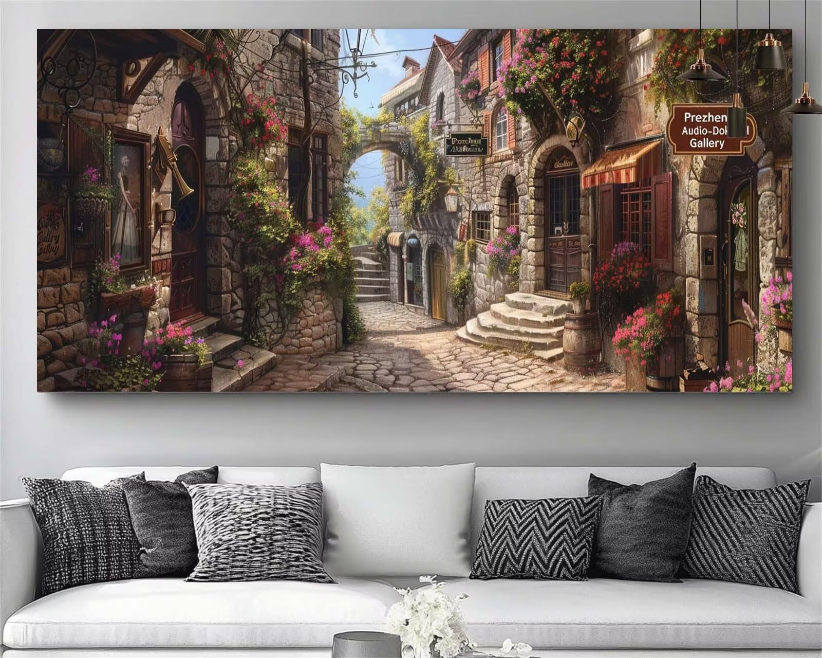 À New York Diamond Painting Ville Diamond Painting Enfant Broderie Kit Complet, 5D Peinture Diamant Point de Croix Cristal Artisanat,DIY Tableau Strass Diamant Canevas Débutant Kit, Gift 60x180cm M630