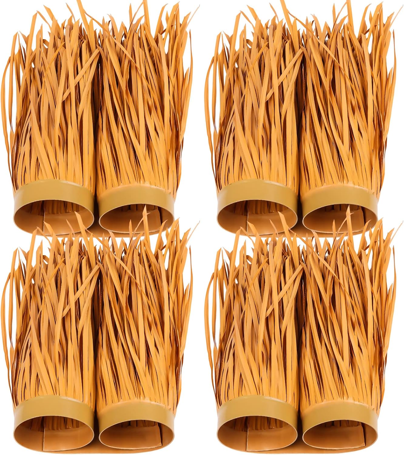 4 PACK Tiki Bar Grass Tiki Hut Grass Skirting Roof Tiki