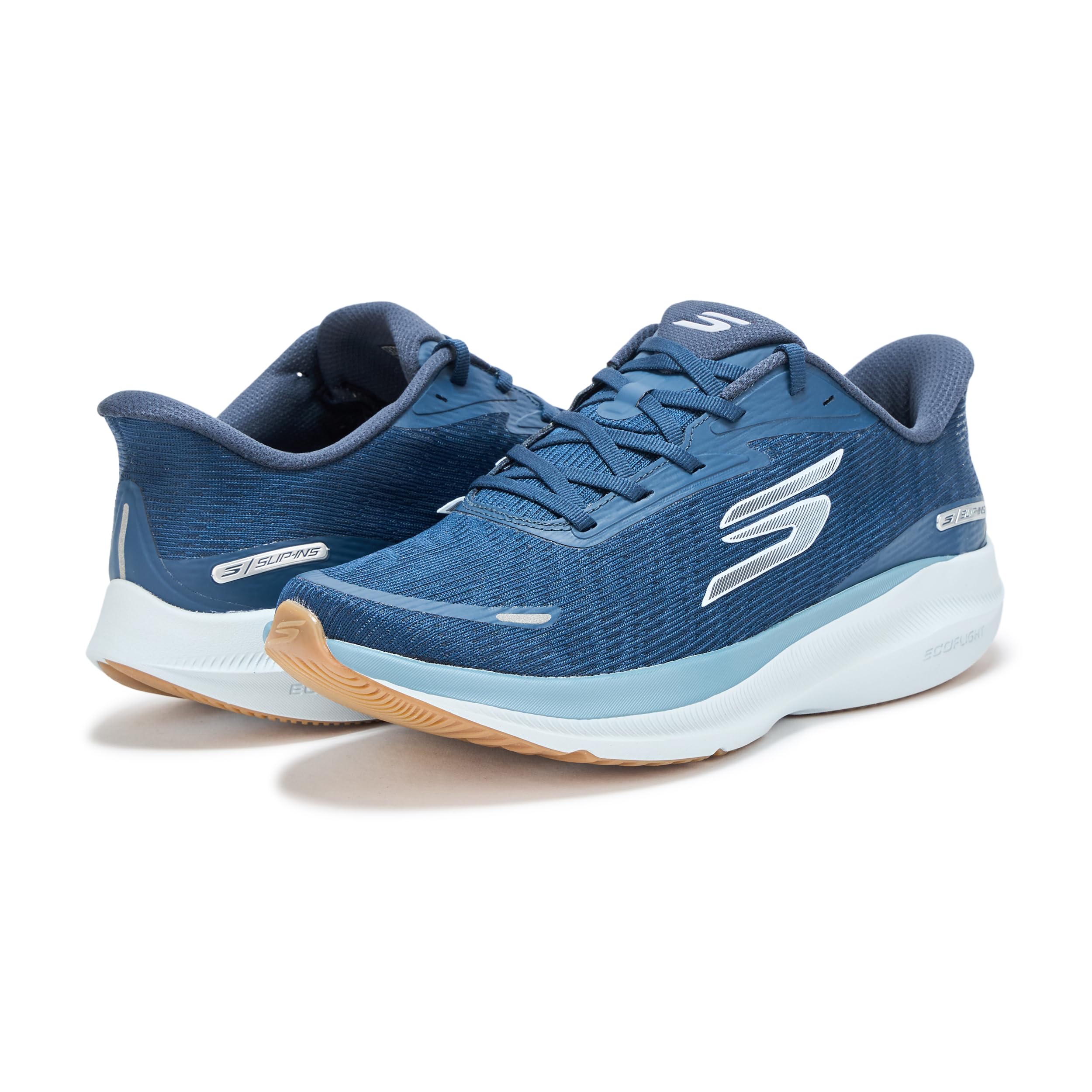 Skechers Hombre Aero Pulse Performance Running Shoes - Lightweight Engineered Mesh Low-Top Daily Runner with Arch Support Slip-In Entrenador