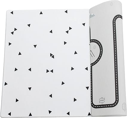 Amazon Ofie Mat Country Road Triangle Large Soft Baby Play Mat Reversible Non Toxic By Little Bot Baby Ofie Mat 田舎道 三角形 大 ソフトベビー プレイマット 2m X 1 4m 両面および非毒性 ベビージム プレイマット ベビー マタニティ